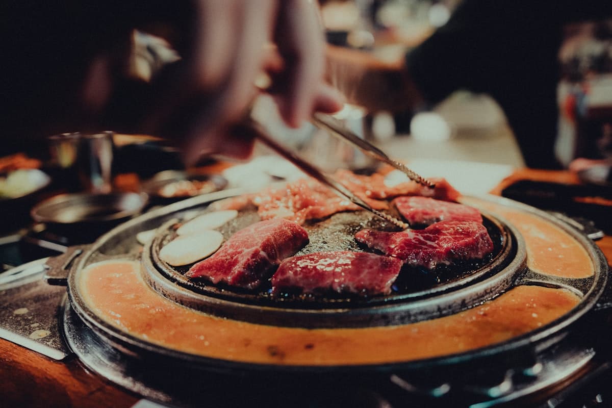 Sizzling BBQ beef ribs at Young Dong Tofu