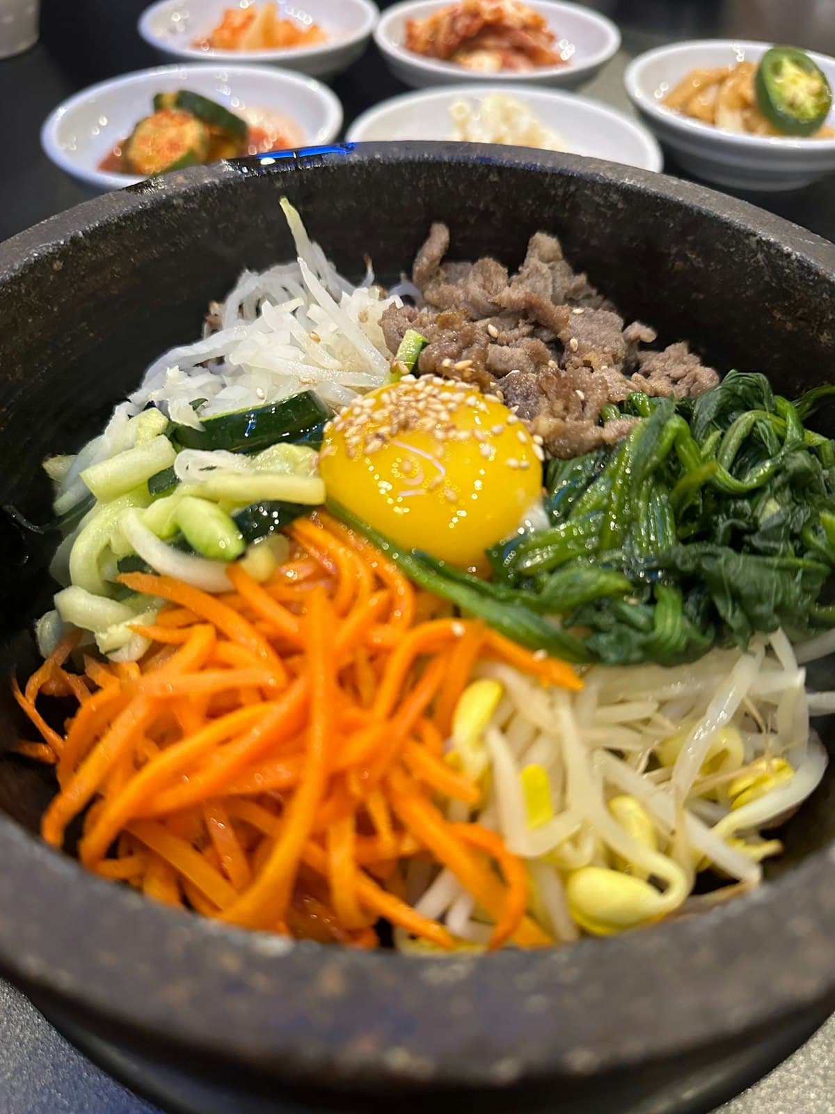 Hot stone bibimbap at Young Dong Tofu